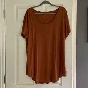NWOT XXL Daily Ritual scoop neck tee/ tunic length 2x